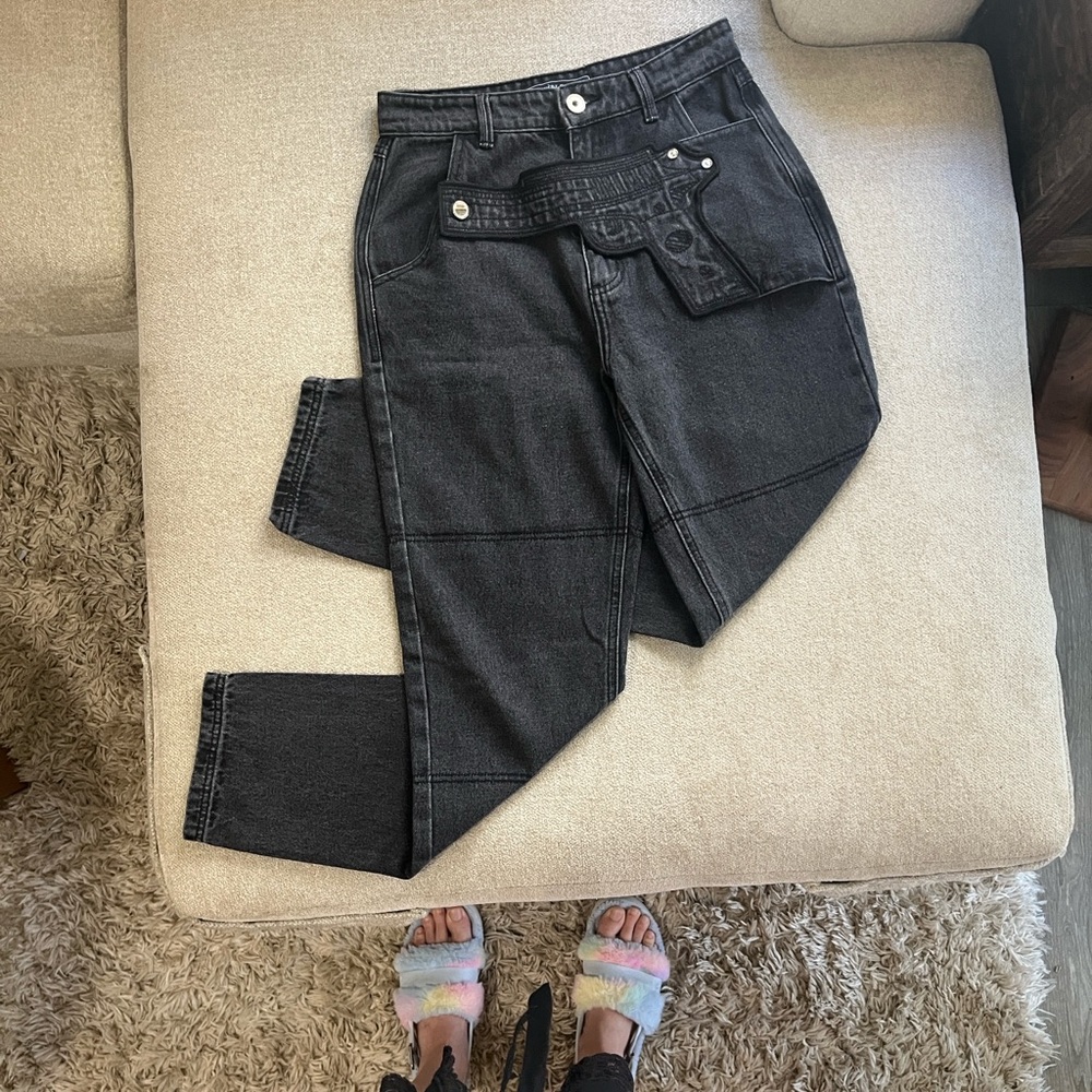 Maniere De Voir Black Pistol Jeans UK6/ US 4 - Picture 4 of 14